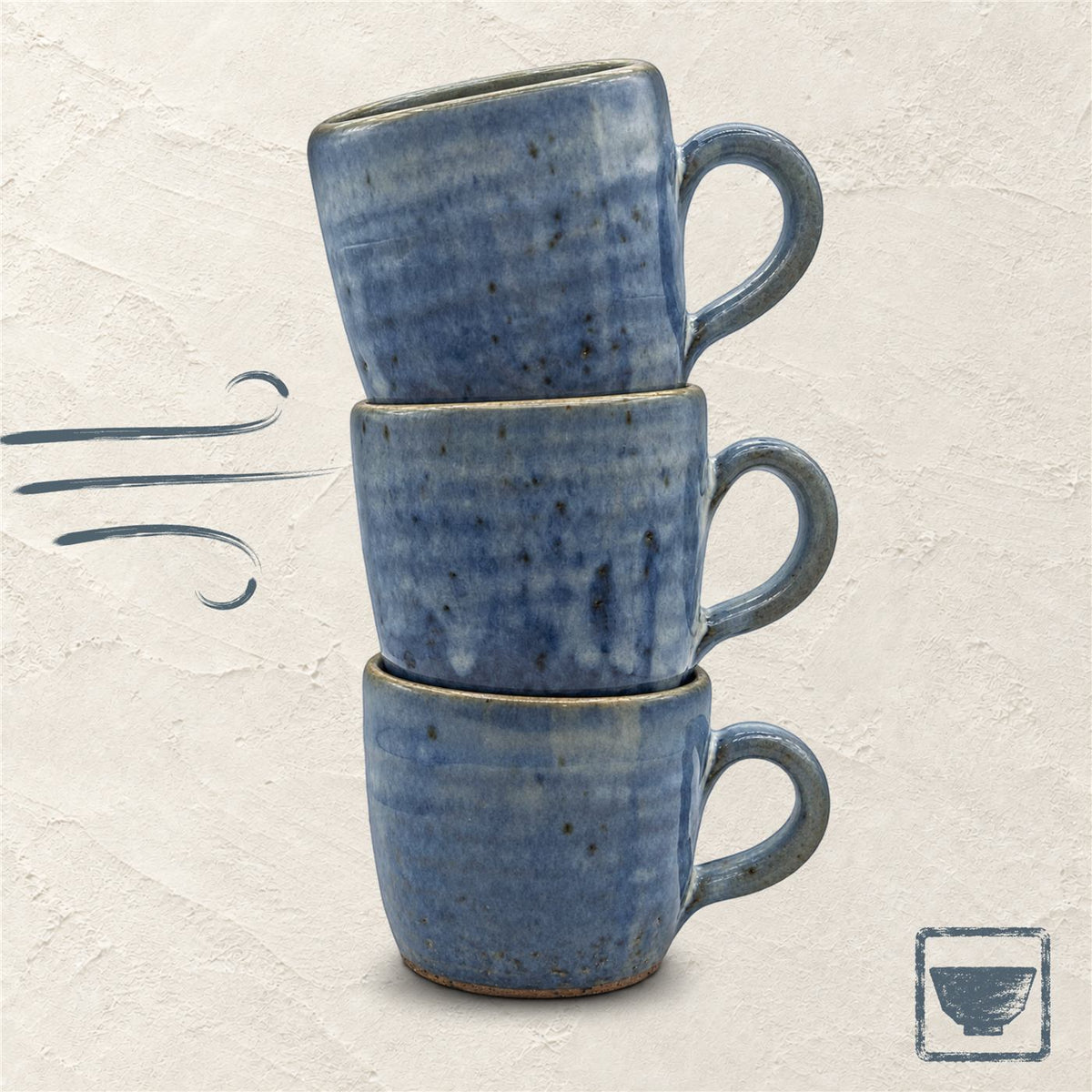 Cloud Blue Stoneware Mug, photo 5 of 7
