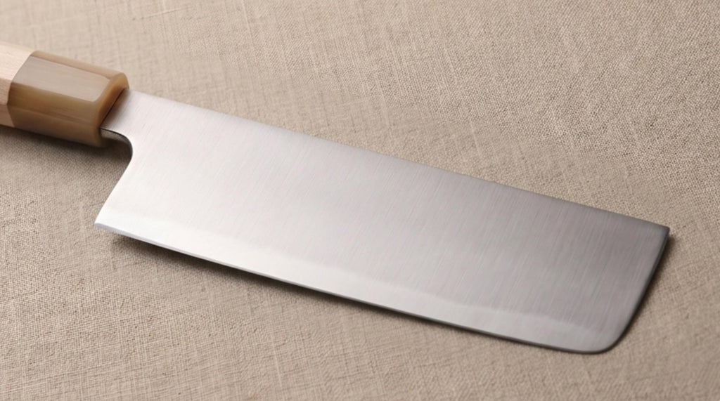 Nóż Aogami No.2 Nakiri 7" – japońska niebieska stal San Mai, nóż do warzyw ze stali węglowej, rękojeść z klonu Wa, nóż kuchenny, prezent dla szefa kuchni