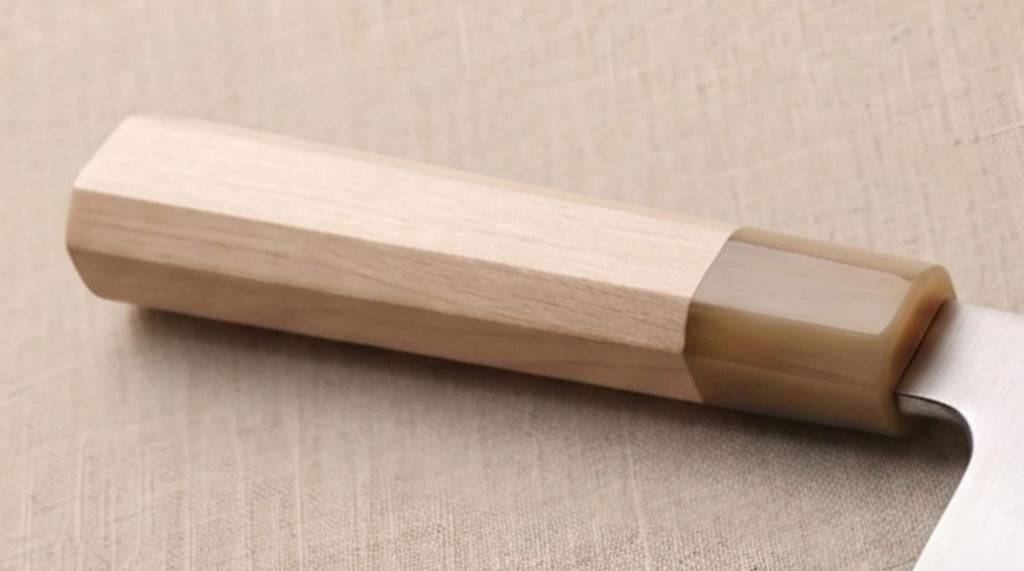 Nóż Aogami No.2 Nakiri 7" – japońska niebieska stal San Mai, nóż do warzyw ze stali węglowej, rękojeść z klonu Wa, nóż kuchenny, prezent dla szefa kuchni