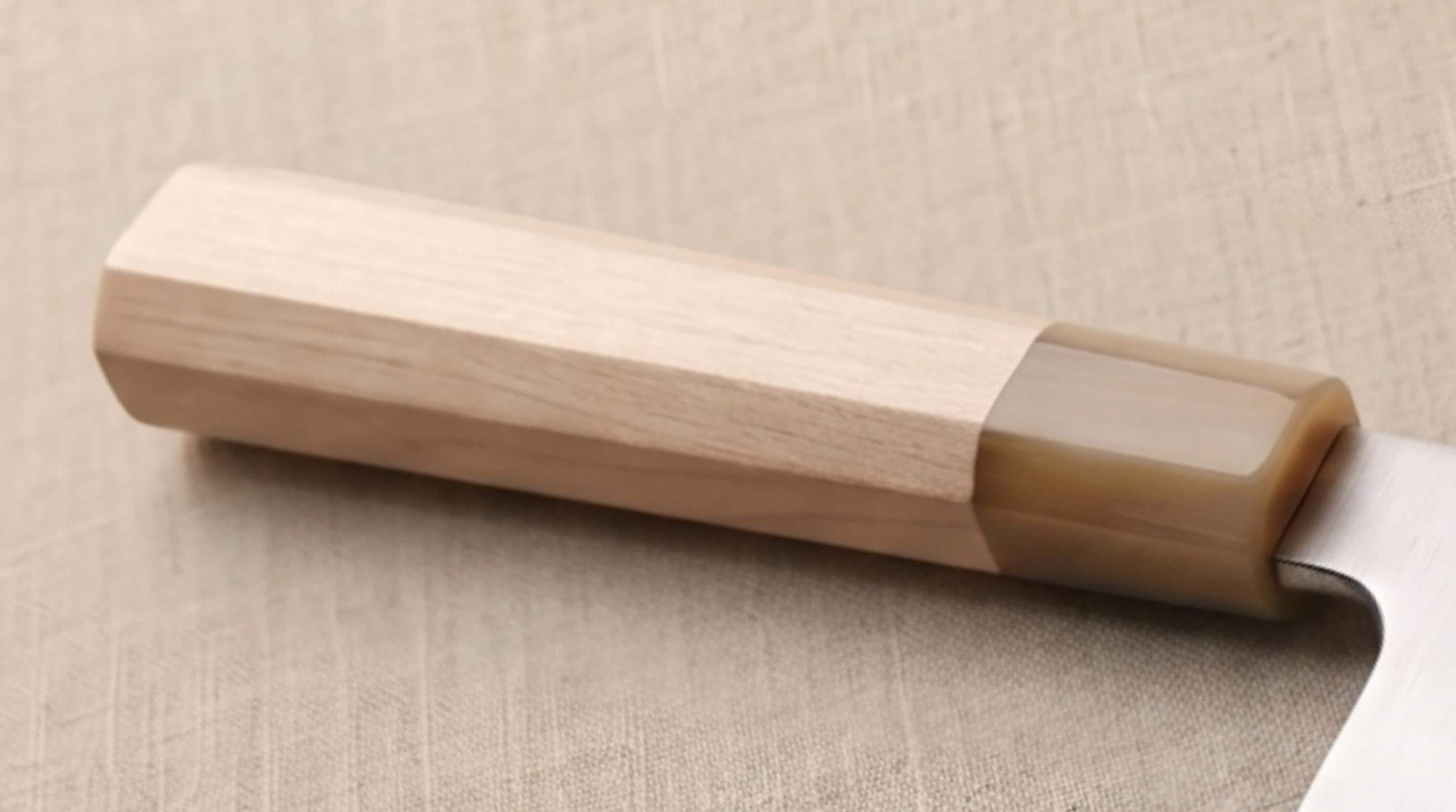 Nóż Aogami No.2 Nakiri 7" – japońska niebieska stal San Mai, nóż do warzyw ze stali węglowej, rękojeść z klonu Wa, nóż kuchenny, prezent dla szefa kuchni
